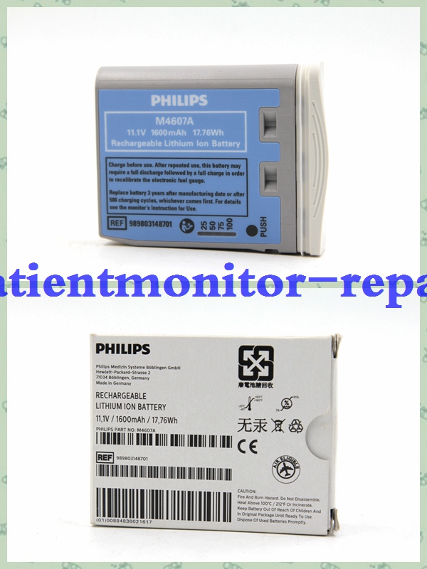  IntelliVue MP2 X2 مراقبة المريض بطارية M4607A REF 989803148701 (11.1V 1600mAh 17
