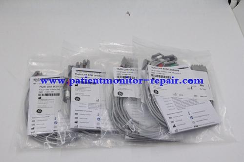 GE Multi-Link ECG Leadwire 5 ld grouped، Grabber، AHA، 74cm REF 412681-001